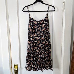 Vintage 90s Floral Midi Dress